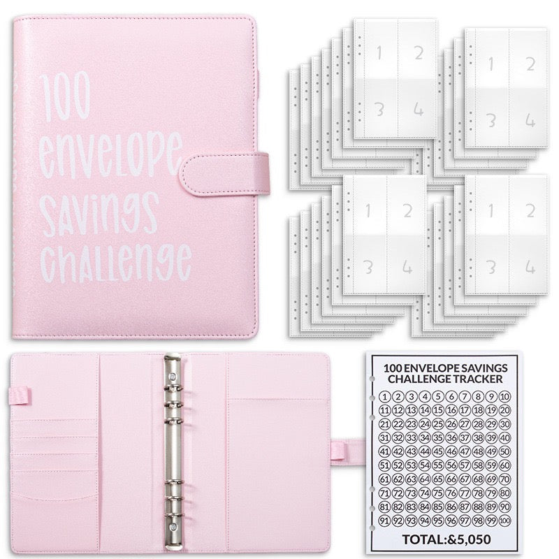Gifts with Evie™ 100 Envelope Saving Challenge Binder