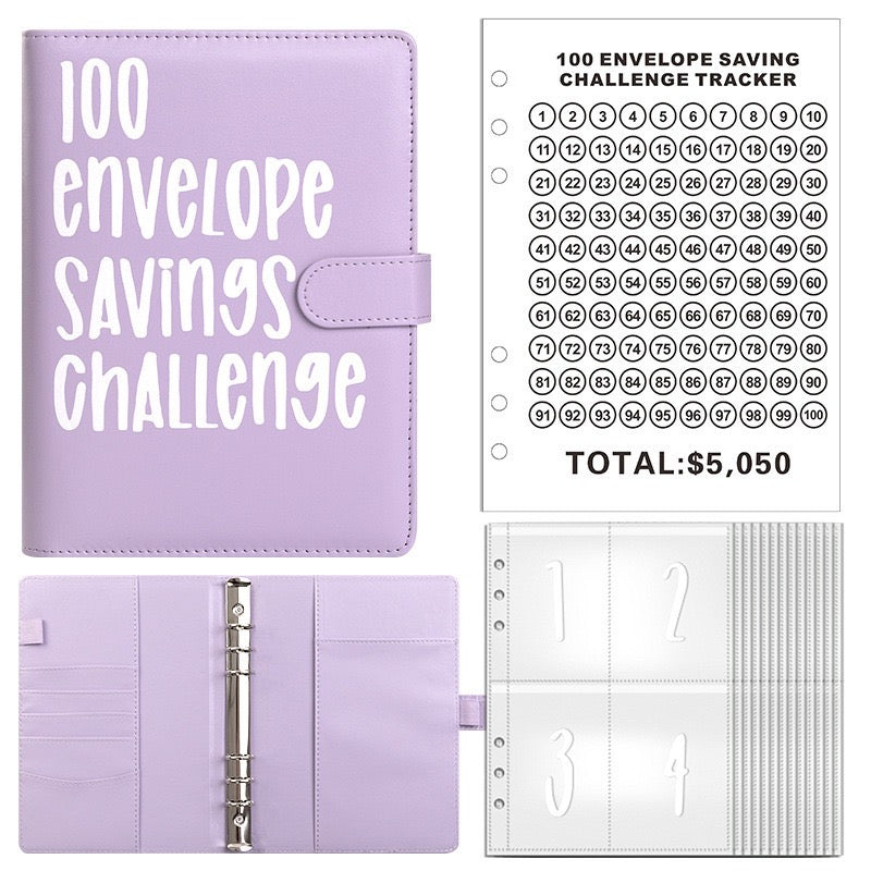 Budget with Evie™ 100 Envelope Saving Challenge Binder