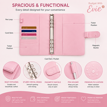 Gifts with Evie™ 100 Envelope Saving Challenge Binder